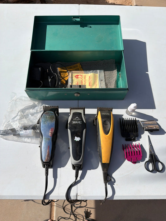 Set of 3 Wahl trimmers